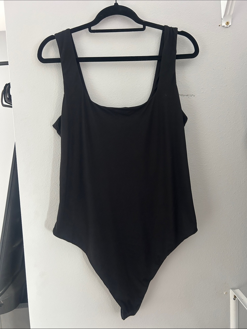 Victoria's Secret Black Scoop Neck Bodysuit